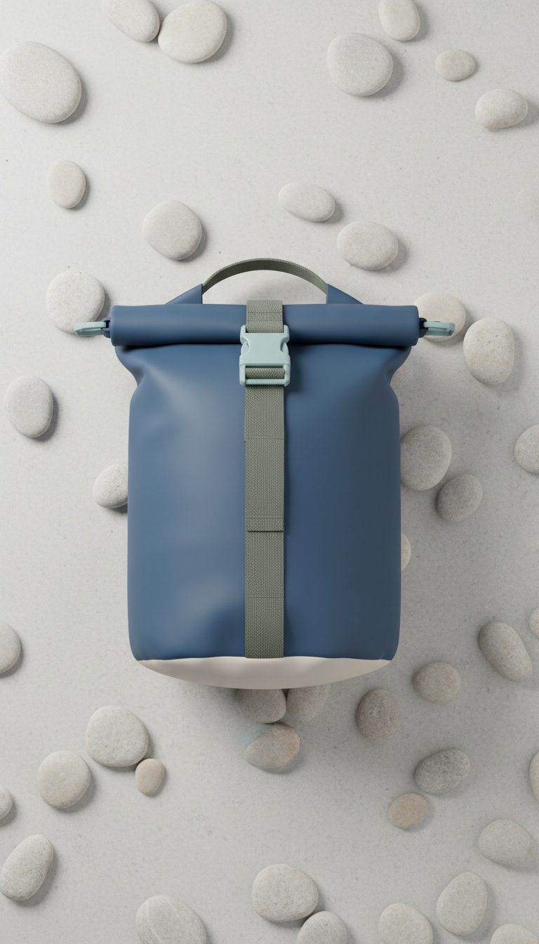 Minimalist Dry Bag with Roll-Top Closure